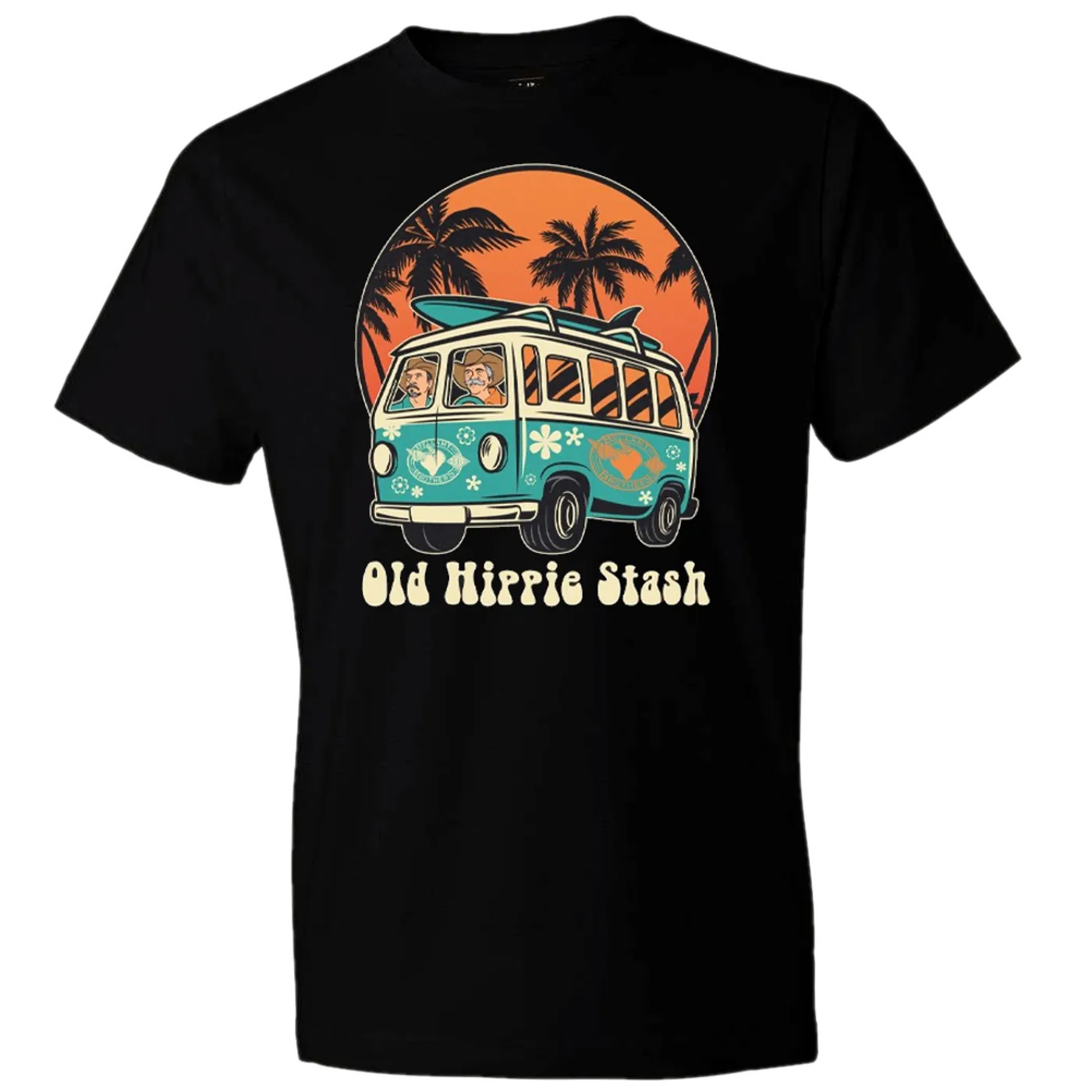 The Bellamy Brothers Black Old Hippie Stash Van Tee