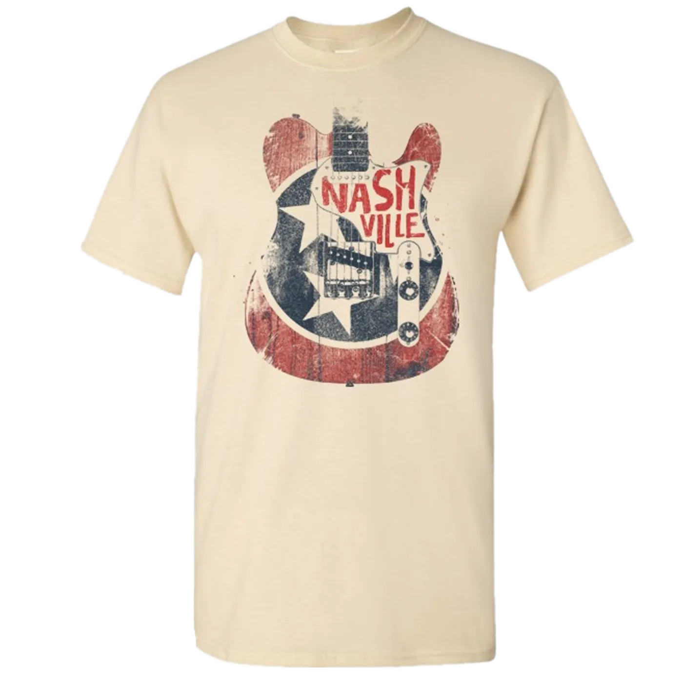 Nashville Natural Guitar Tee
