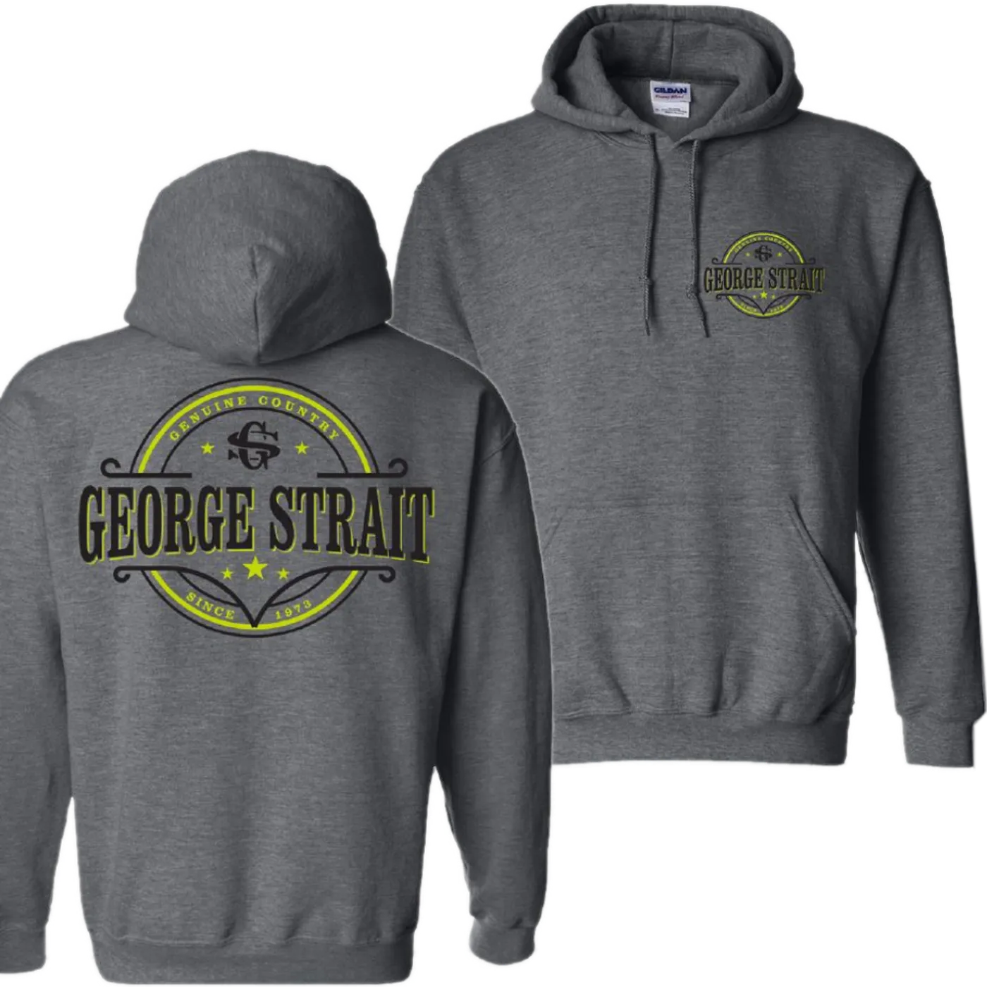 George Strait Dark Heather Pullover Hoodie