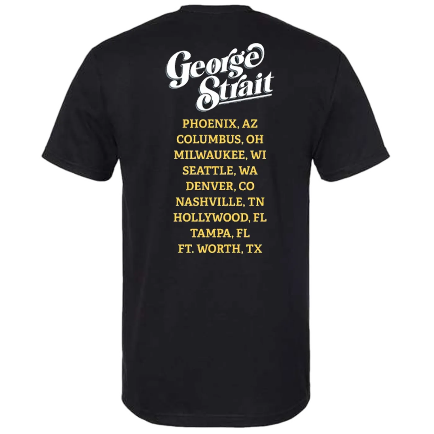 George Strait 2023 Black Photo Tour Tee