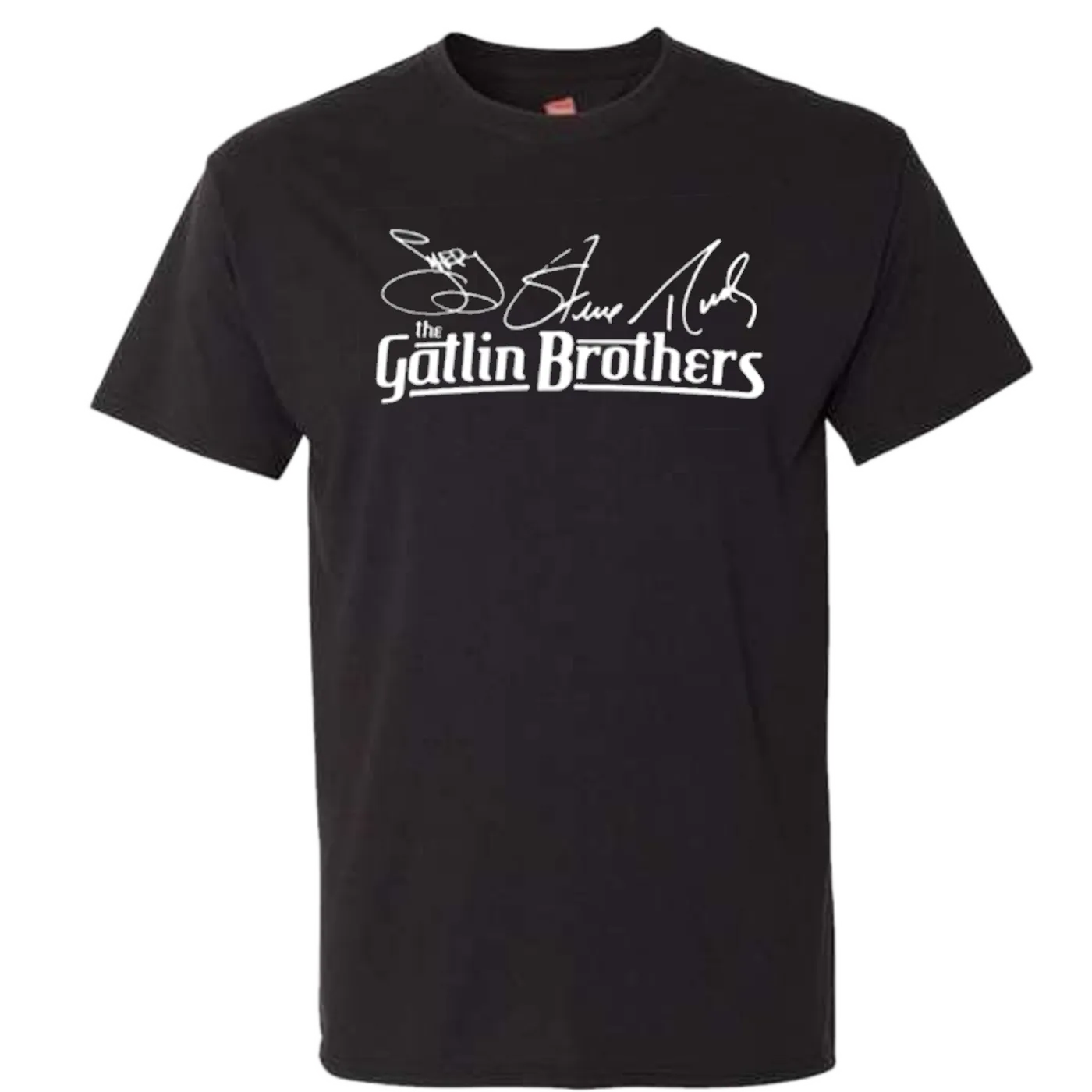 Larry Gatlin & The Gatlin Brothers Gatlin Brothers Black Signature Logo Tee