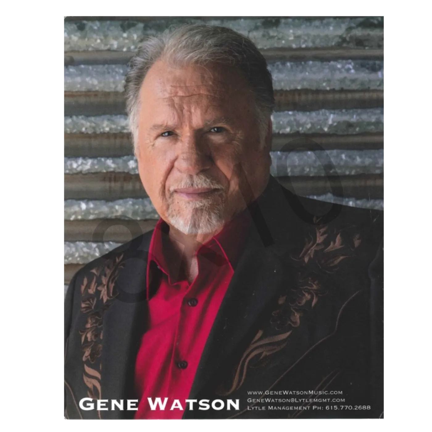 Gene Watson 8x10- Red Shirt w/ Brown Jacket