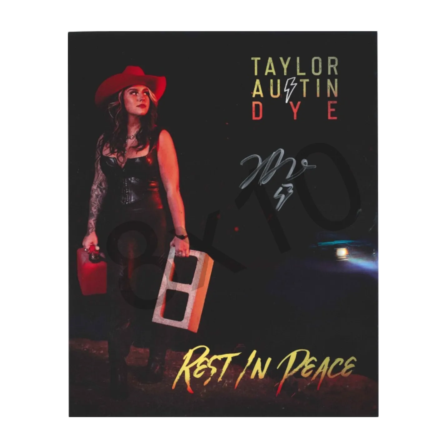 Taylor Austin Dye Rest In Peace SIGNED 8x10