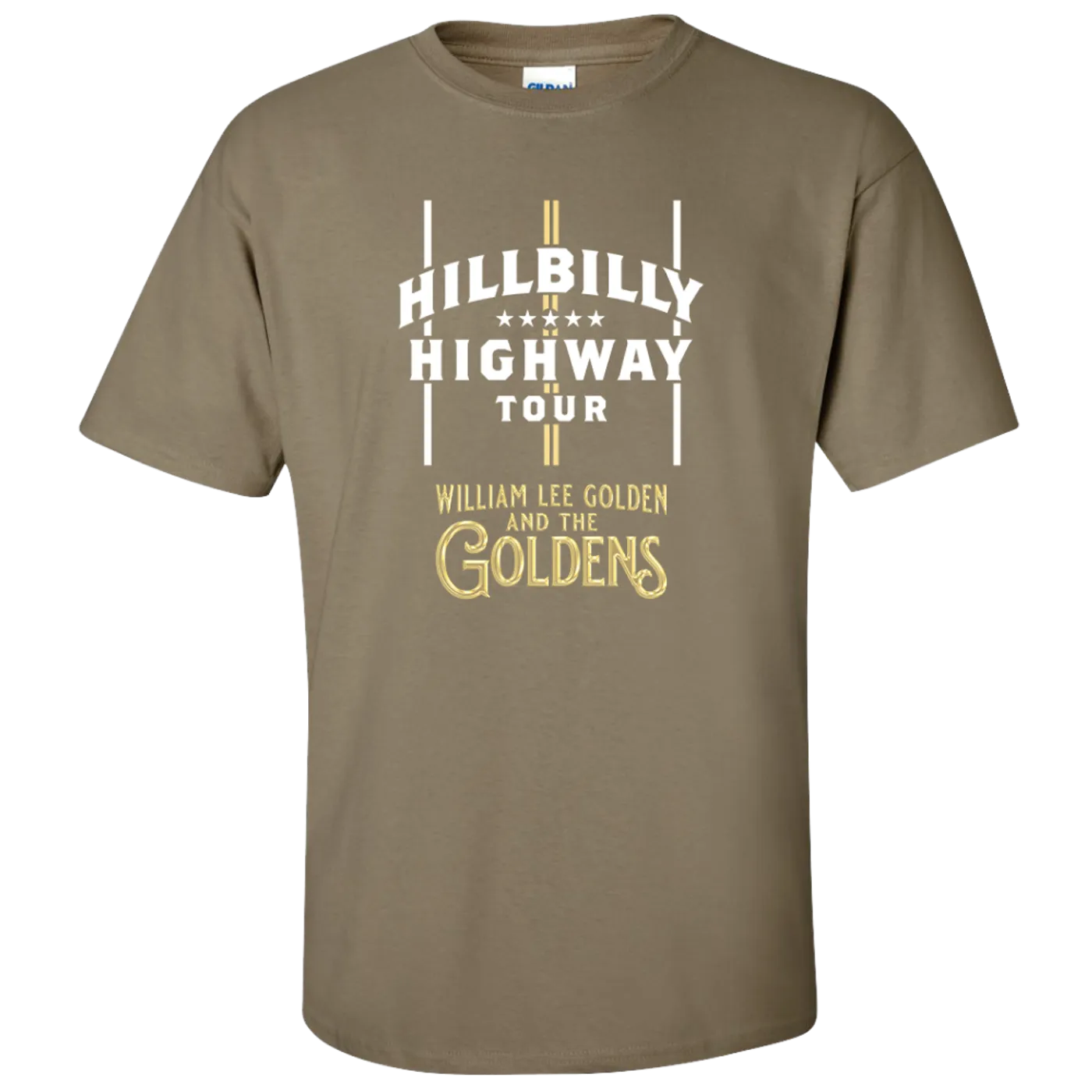 William Lee Golden The Goldens Prairie Dust Hillbilly Highway Tour Tee