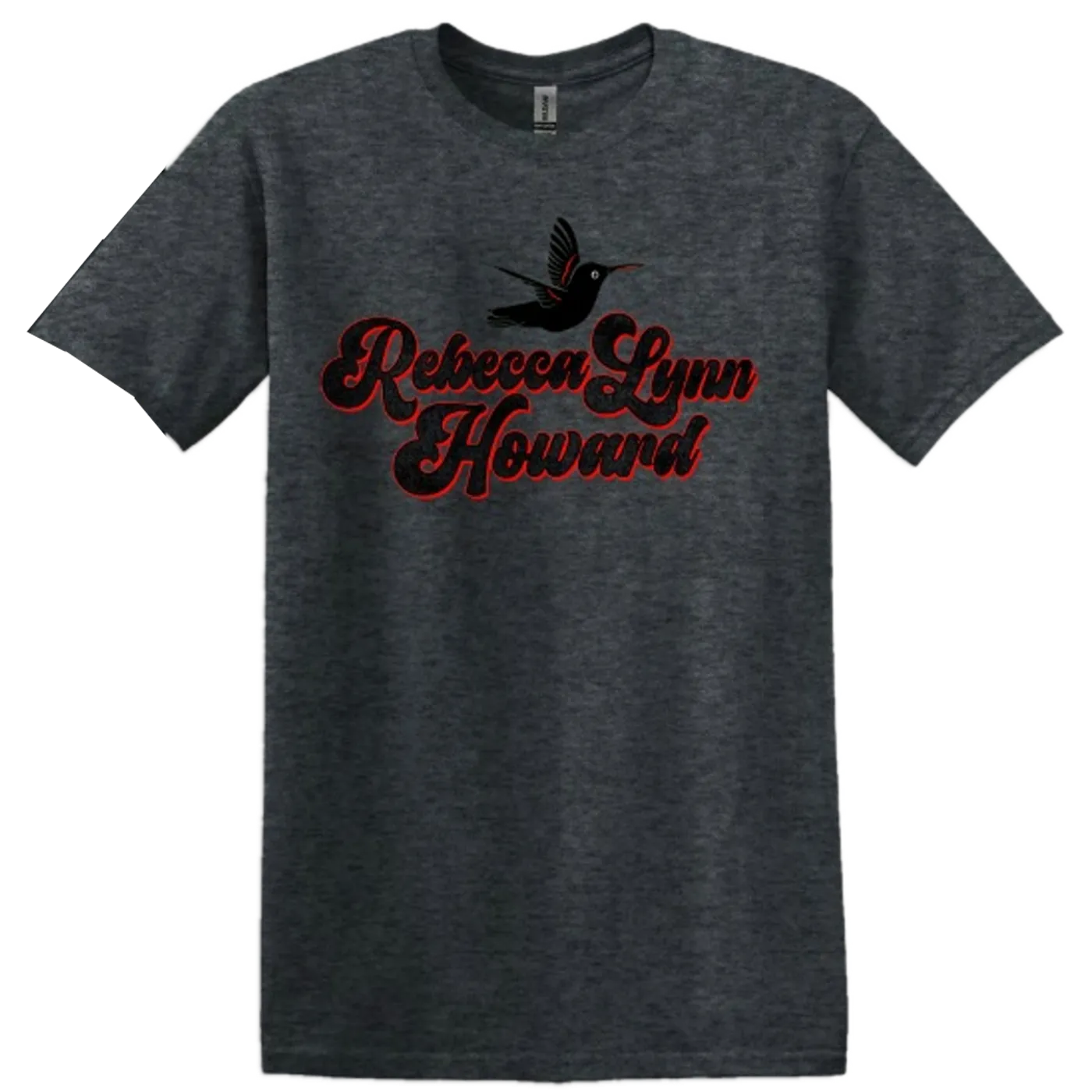 Rebecca Lynn Howard Dark Heather Grey Logo Tee