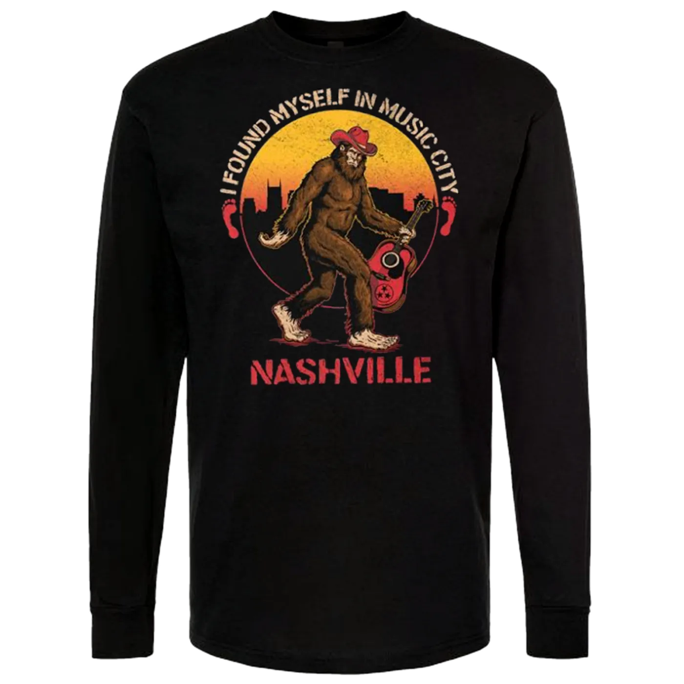 Richards And Southern I Found Myself In Music City Bigfoot Long Sleeve Tee