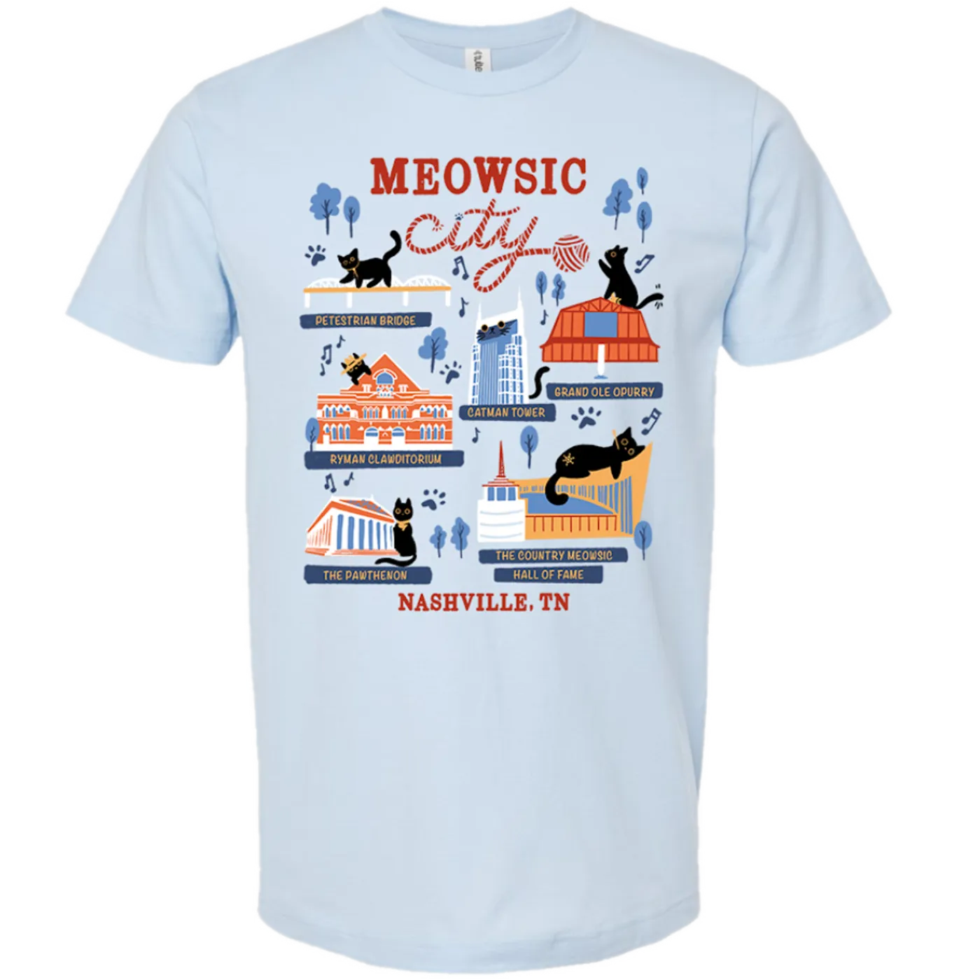 Richards And Southern Meowsic City Cat Tee