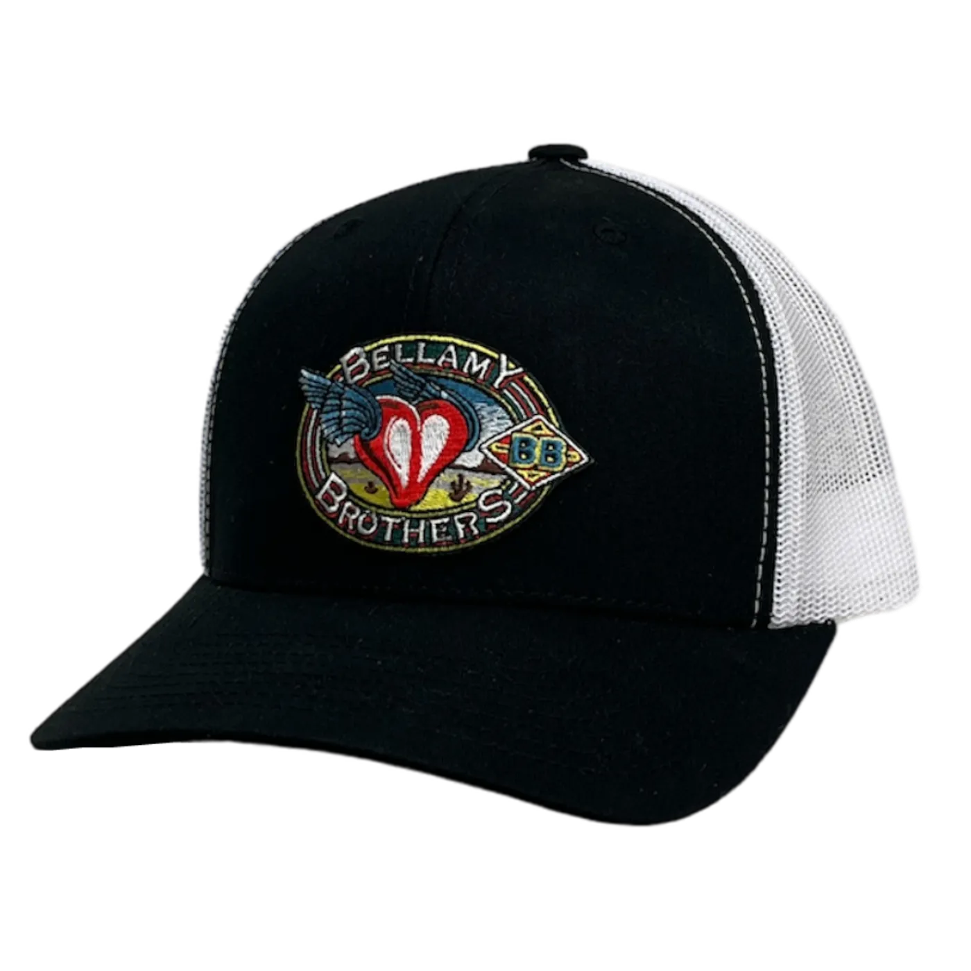 The Bellamy Brothers Bellamy Brother Black and White Logo Ballcap