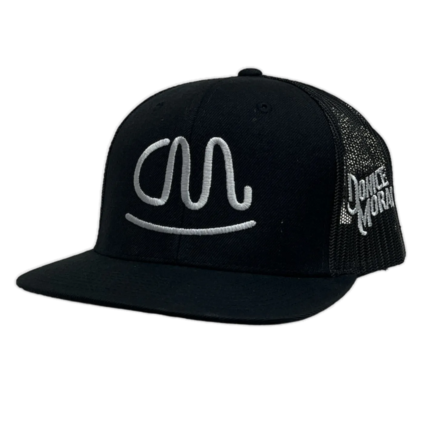 Donice Morace Black Logo Flat Bill Ballcap