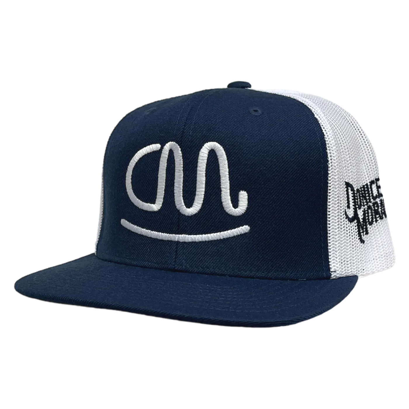 Donice Morace Navy and White Logo Flat Bill Ballcap