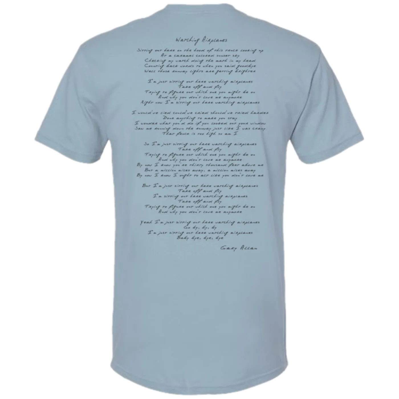 Gary Allan Blue Watching Airplanes Tee