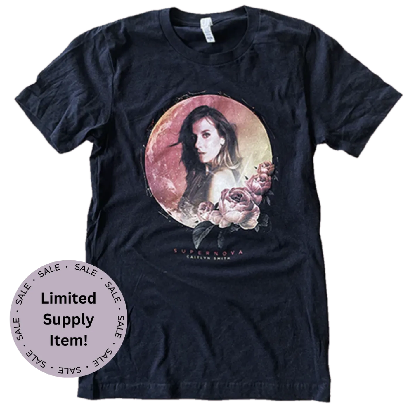 Caitlyn Smith Black Heather Supernova Tee