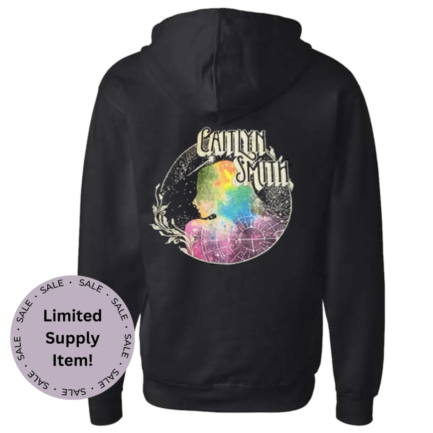 Caitlyn Smith Black Zip Up Hoodie