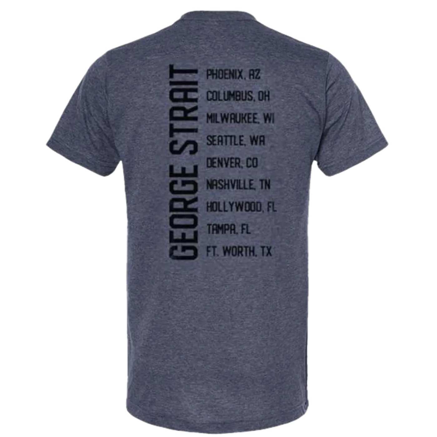 George Strait 2023 Heather Denim Silhouette Tee