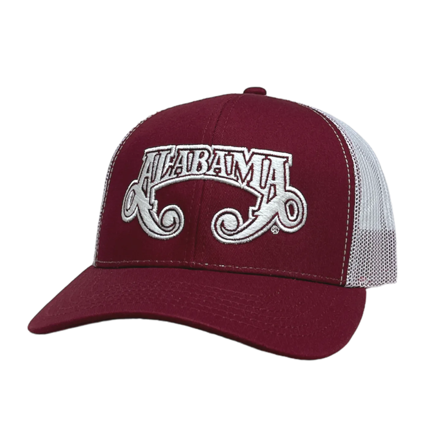 Alabama Maroon and White Ballcap