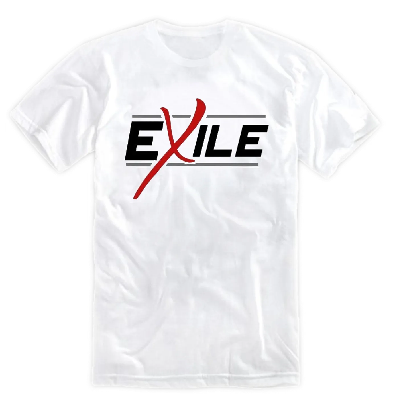 Exile White w/ Red Logo Tee
