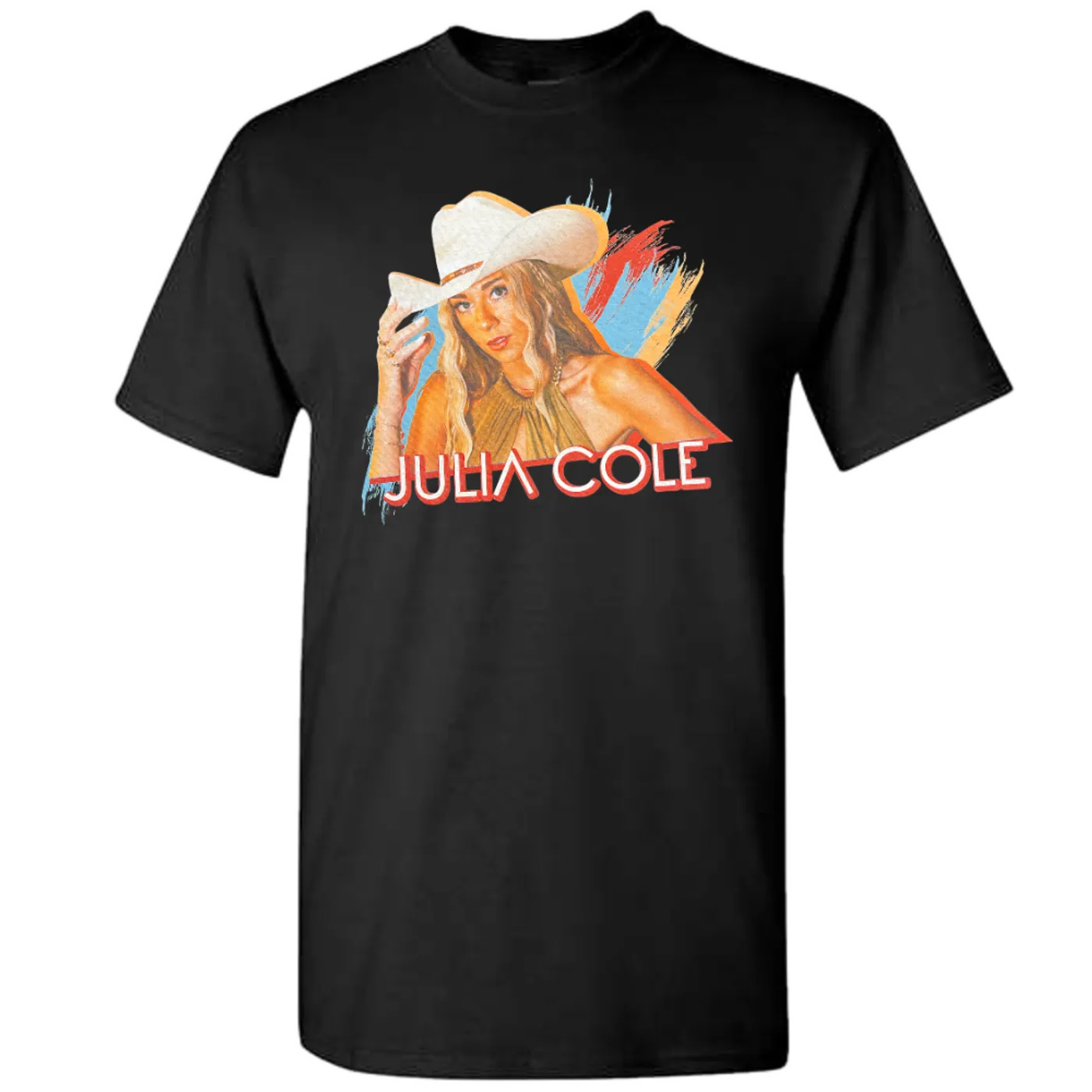 Julia Cole Black Face Tee