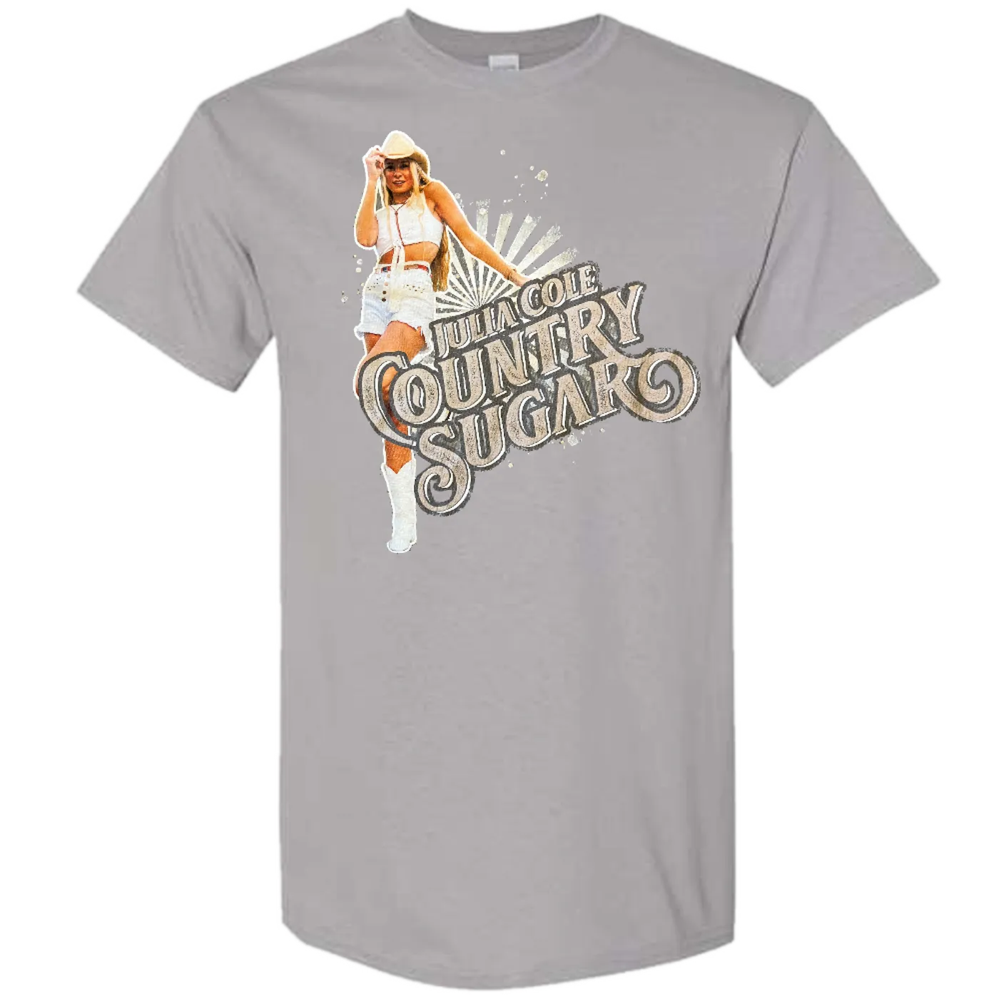 Julia Cole Grey Country Sugar Tee