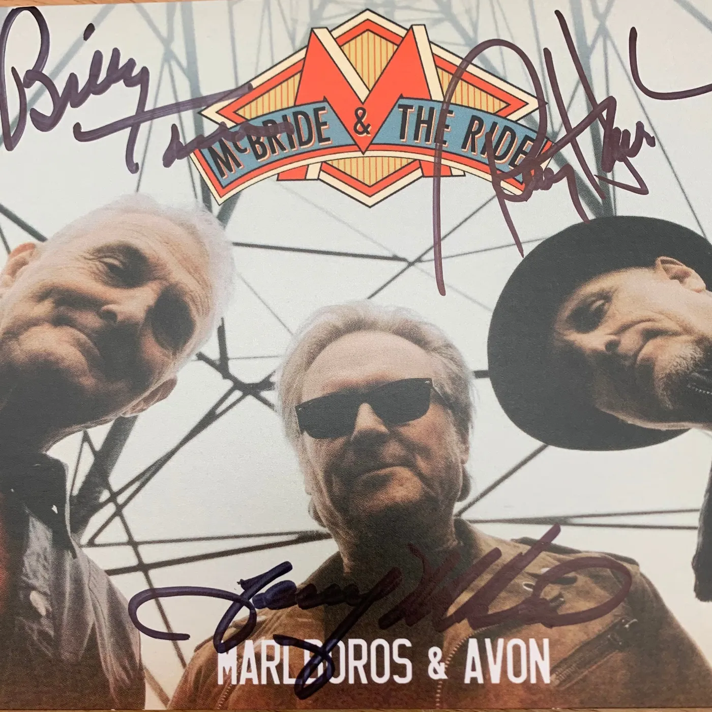 Terry McBride McBride and the Ride Signed CD- Marlboros and Avon