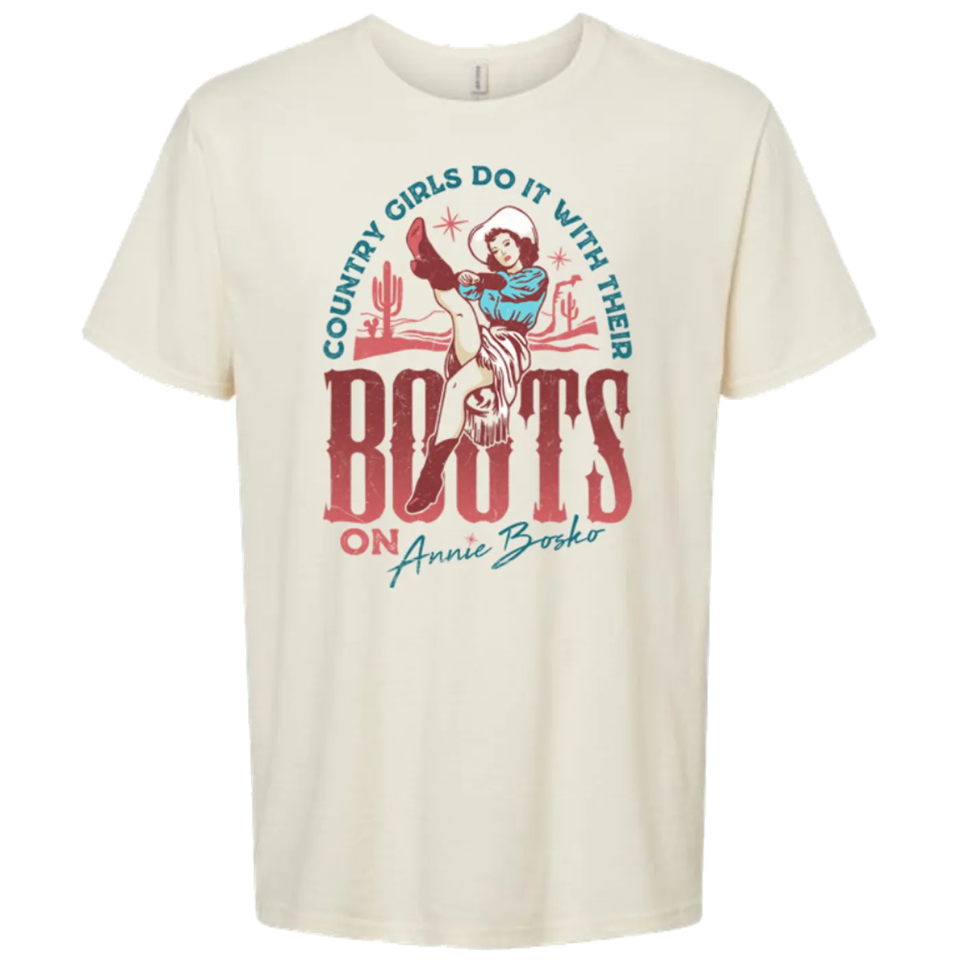 Annie Bosko Natural Boots Tee