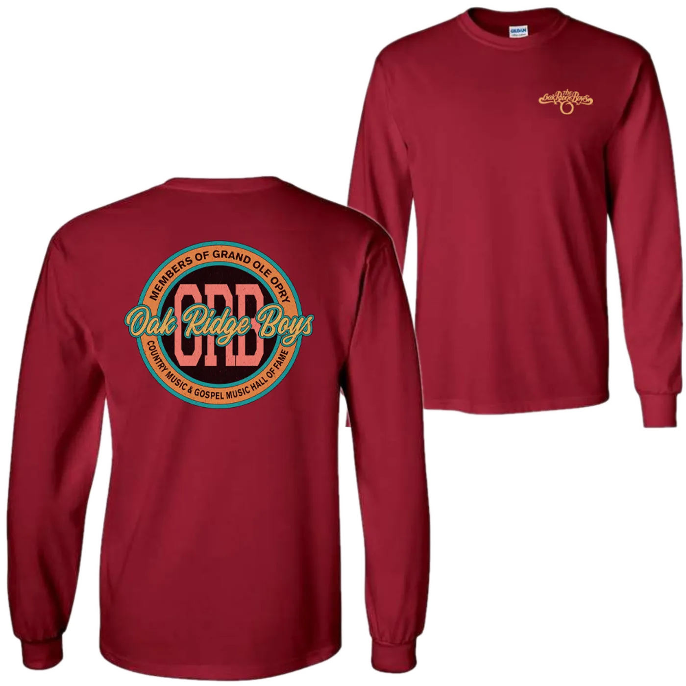 The Oak Ridge Boys Long Sleeve Cardinal Tee