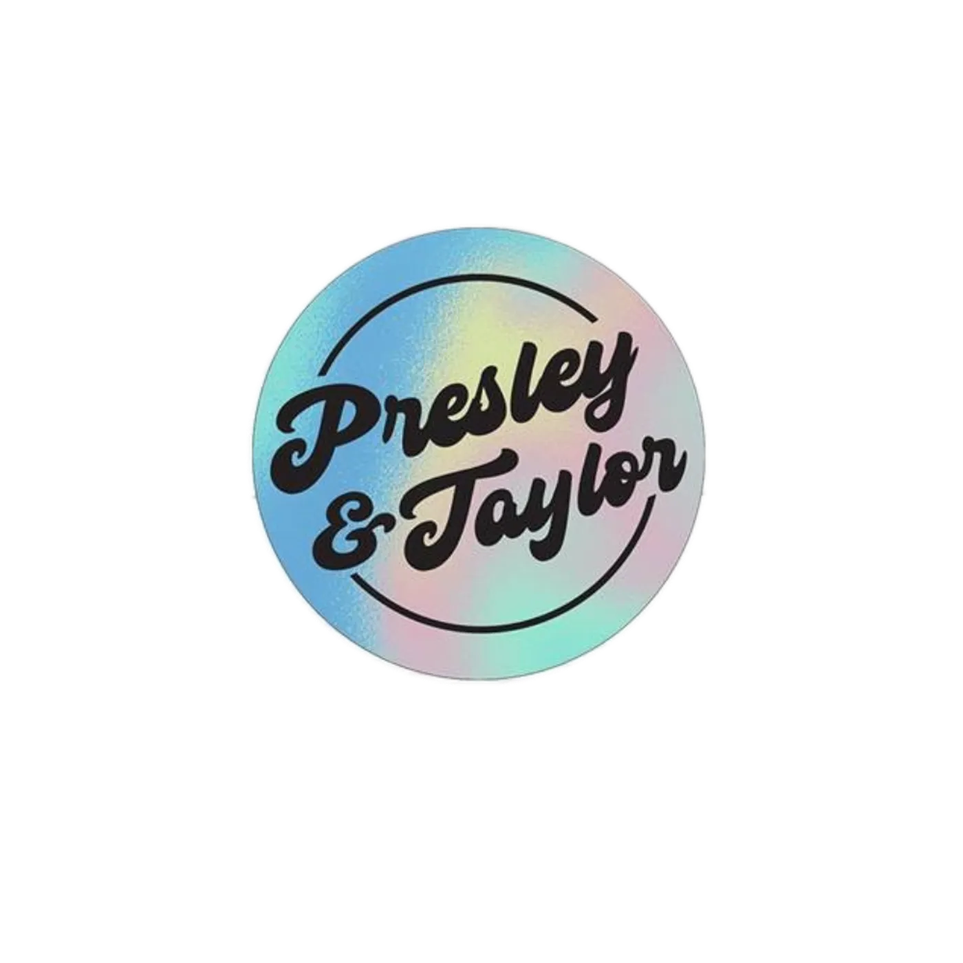 Presley & Taylor Holographic Sticker