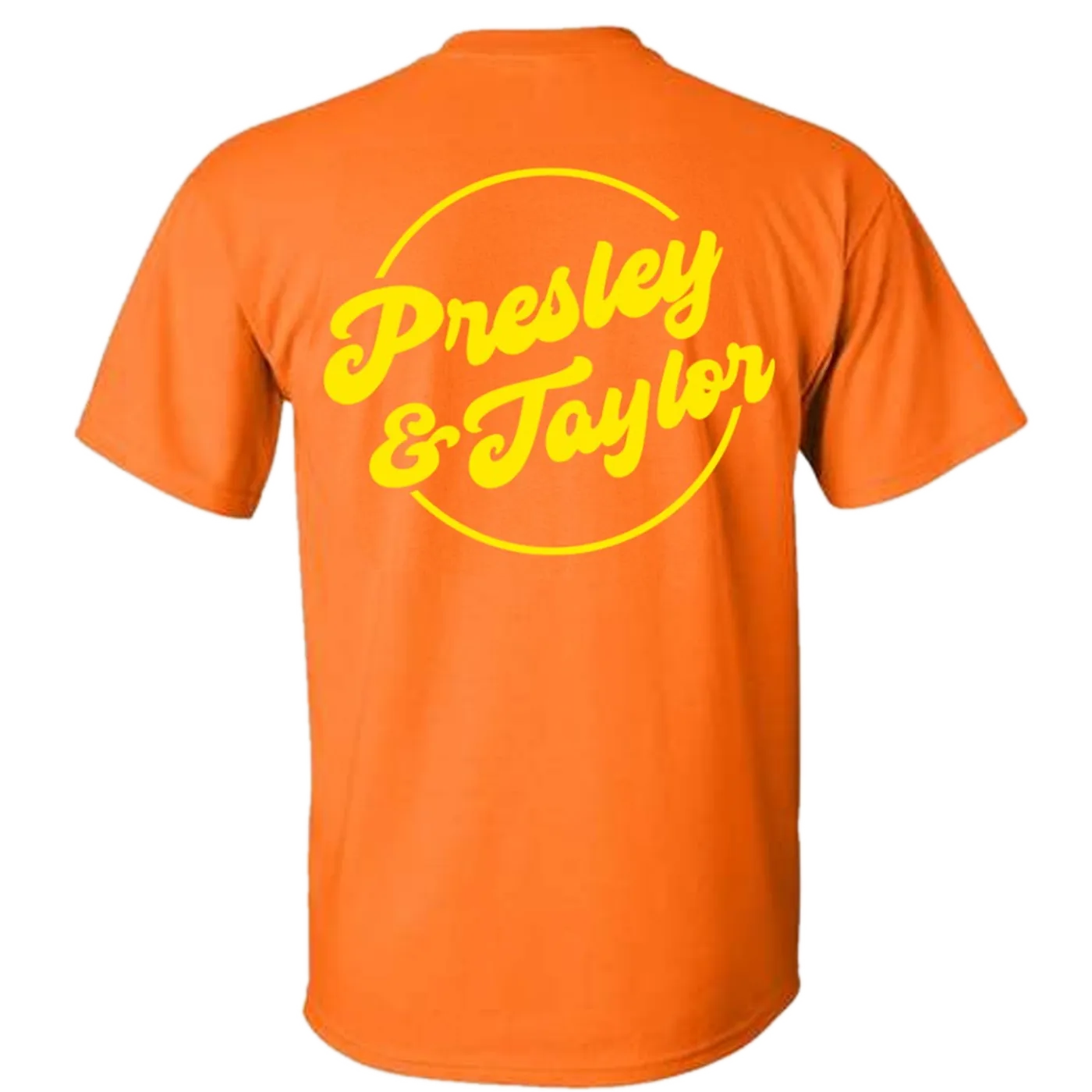 Presley & Taylor Safety Orange Logo Tee