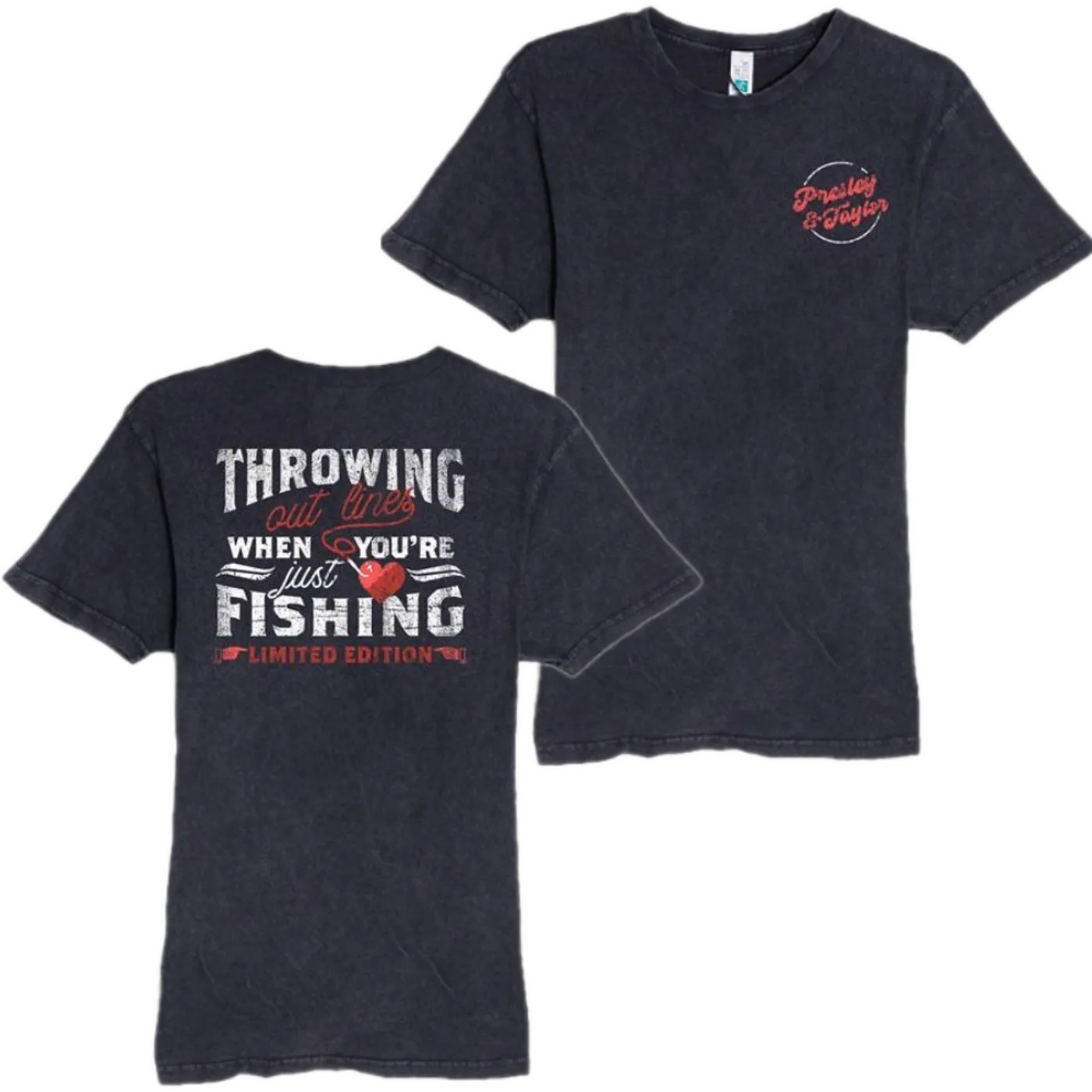 Presley & Taylor VIntage Black Lyric Tee