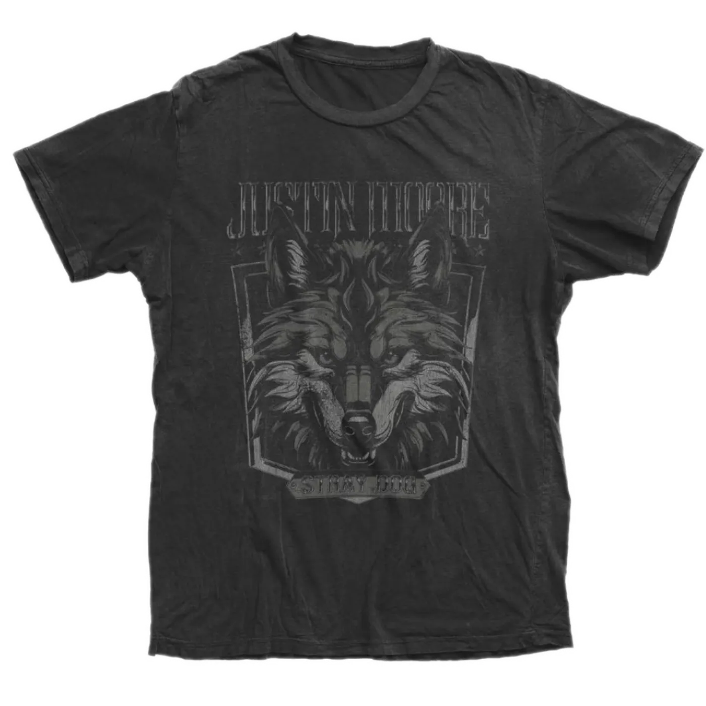 Justin Moore Black Lone Wolf Tee