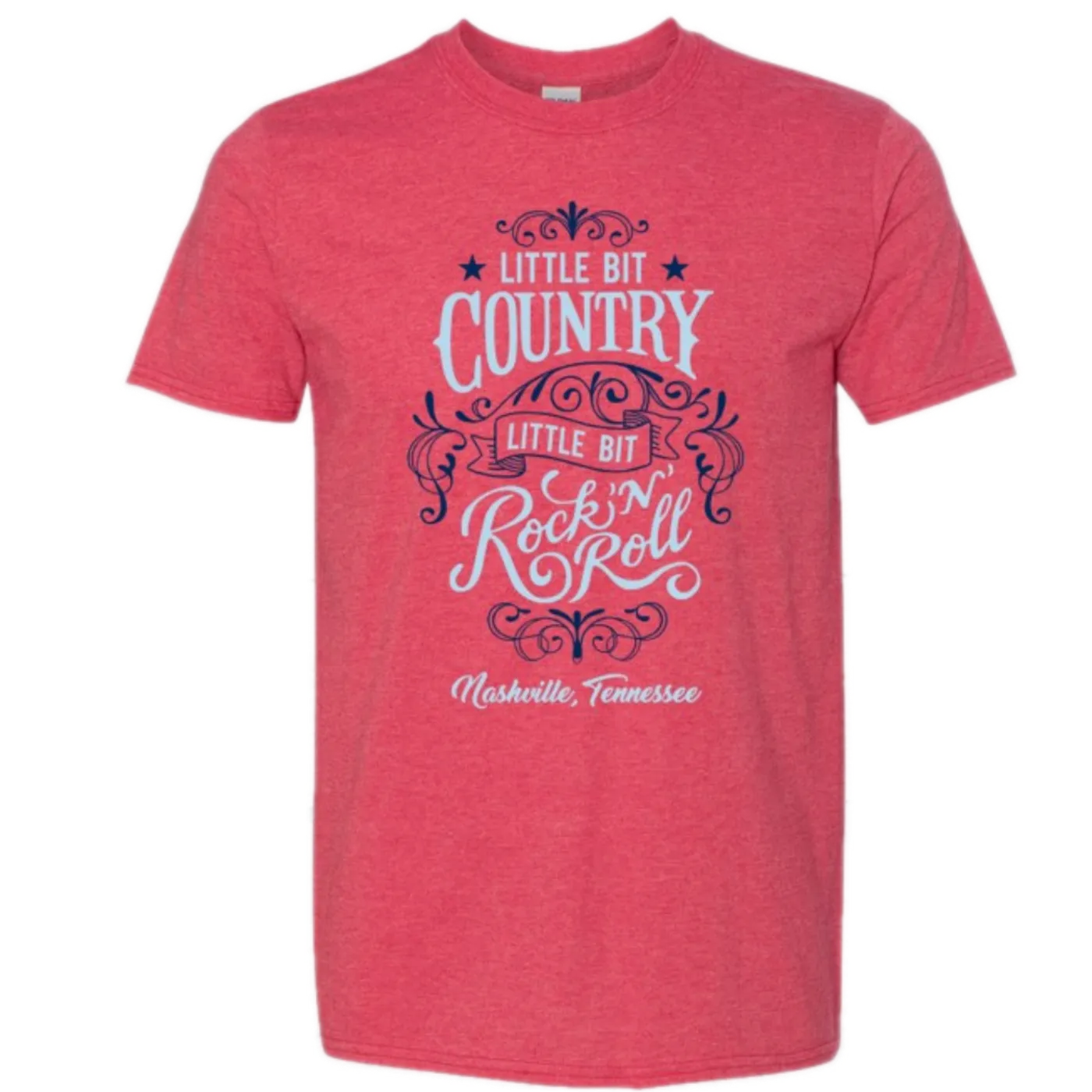 Nashville Heather Red Little Bit Country Tee