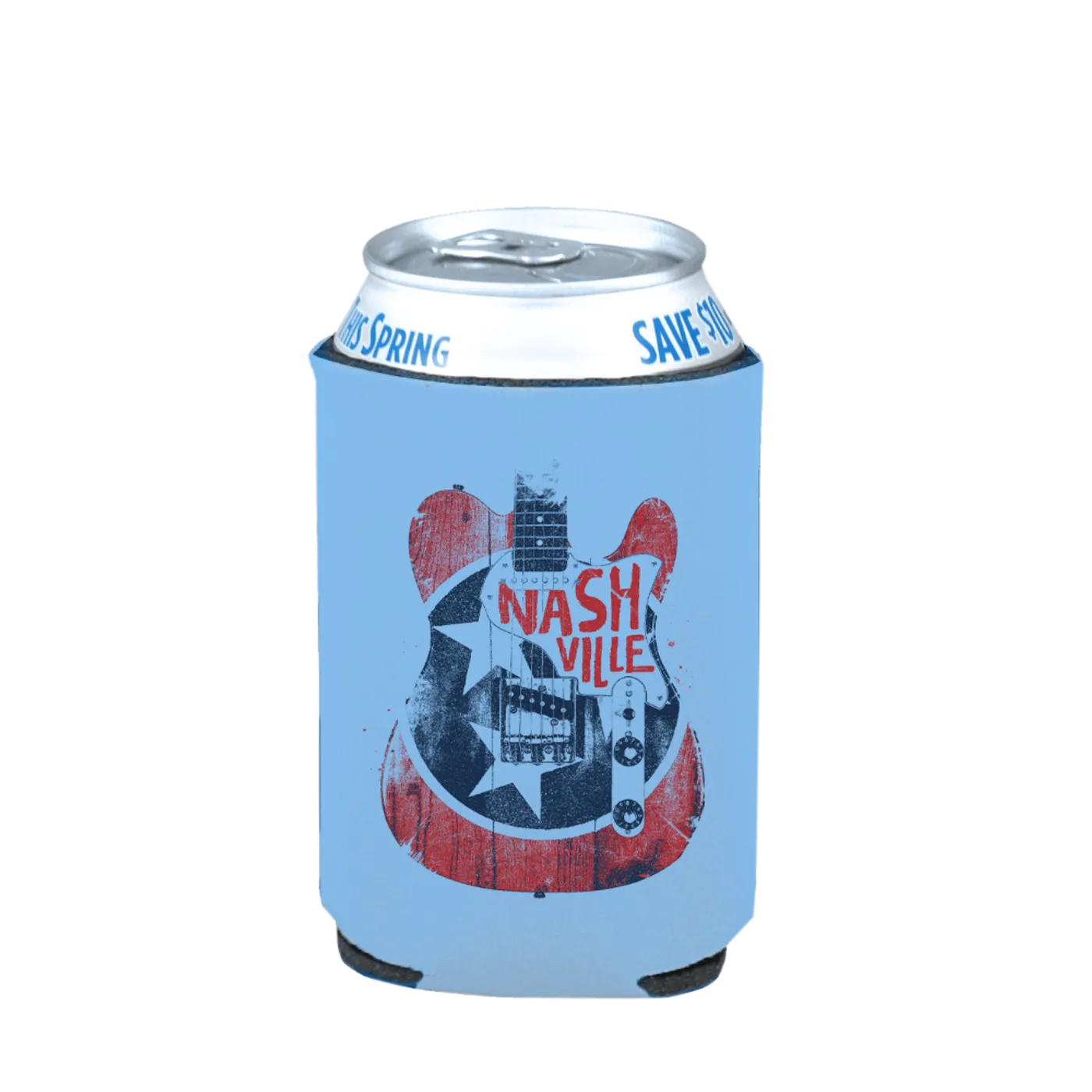 Nashville Guitar Can Cooler
