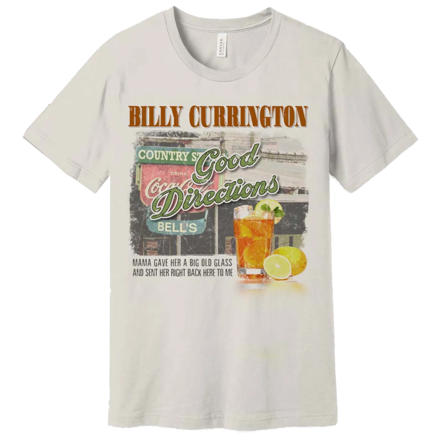 Billy Currington White Smoke Good Directions Tee