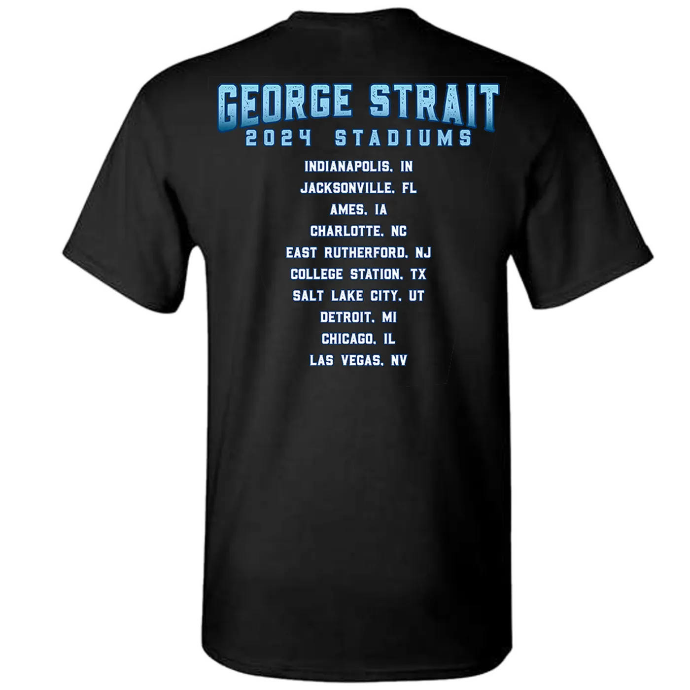 George Strait 2024 Black Photo Tour Tee