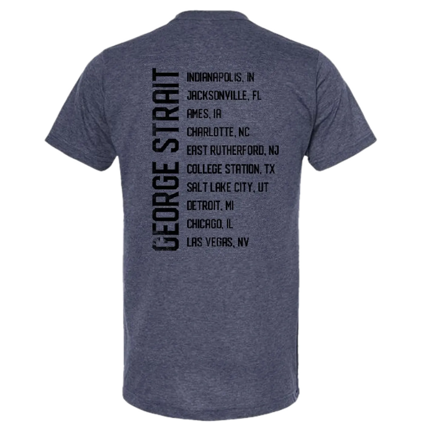 George Strait 2024 Heather Denim Silhouette Tee