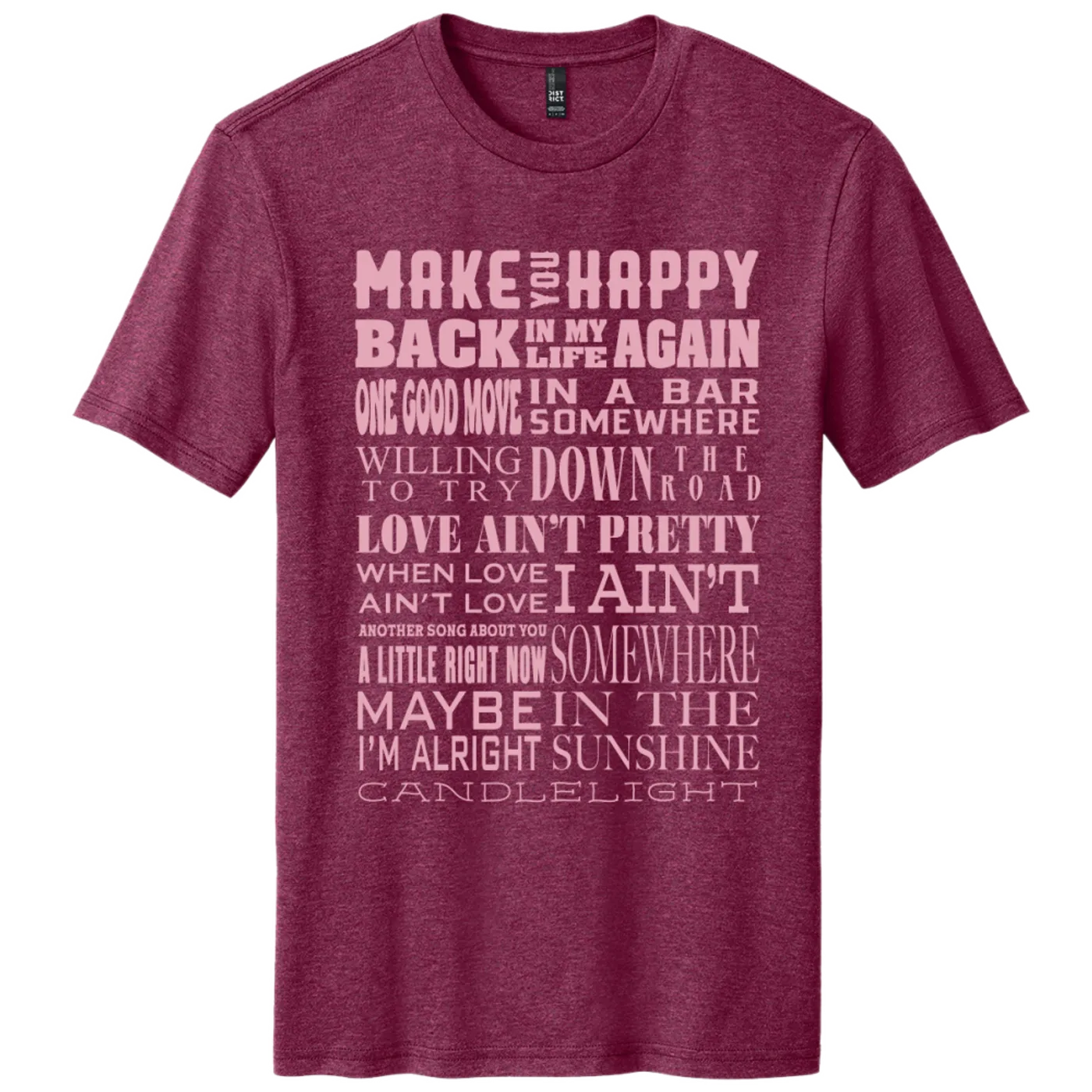 Charles Esten Raspberry Fleck Song Title Tee