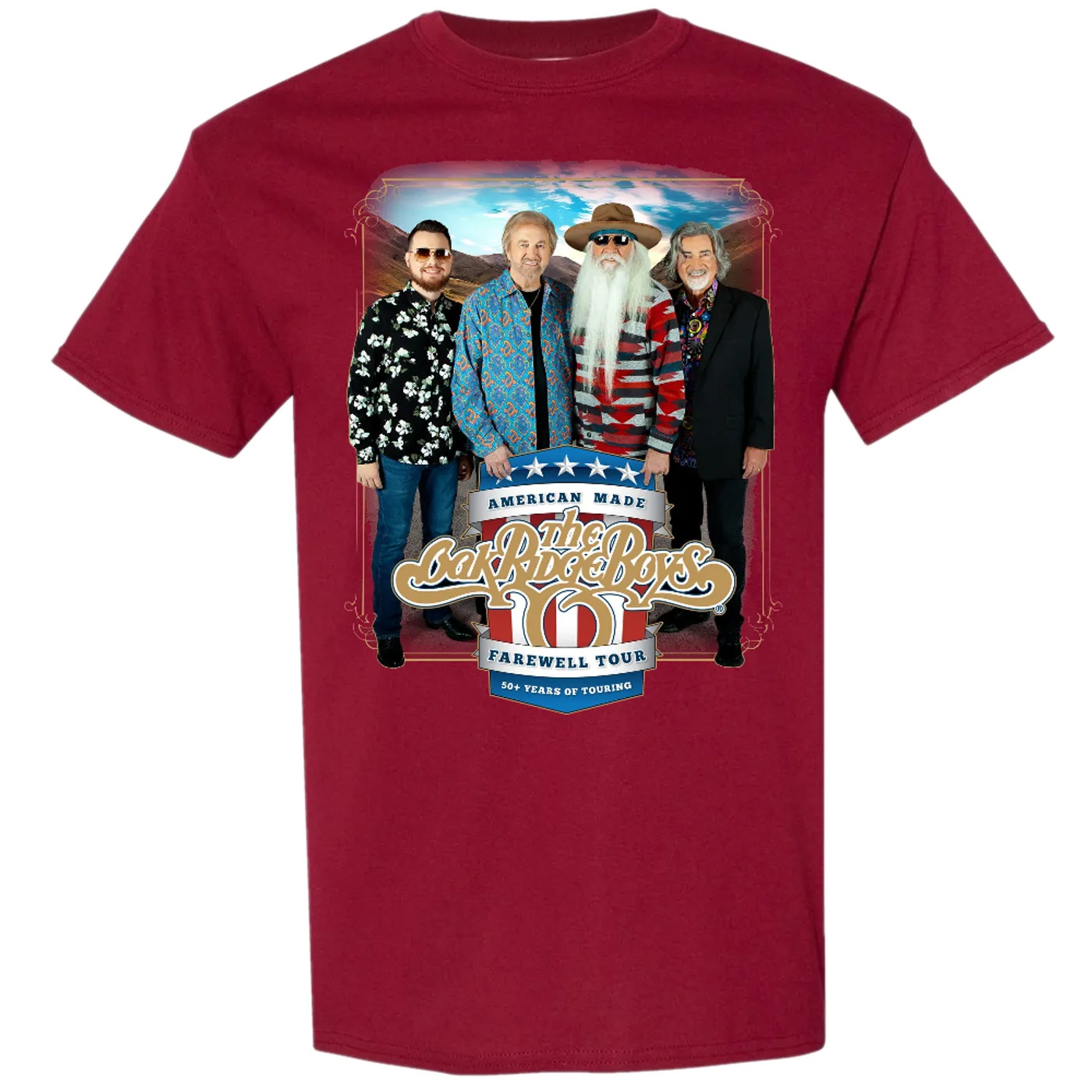 The Oak Ridge Boys Garnet Farewell Tour Tee
