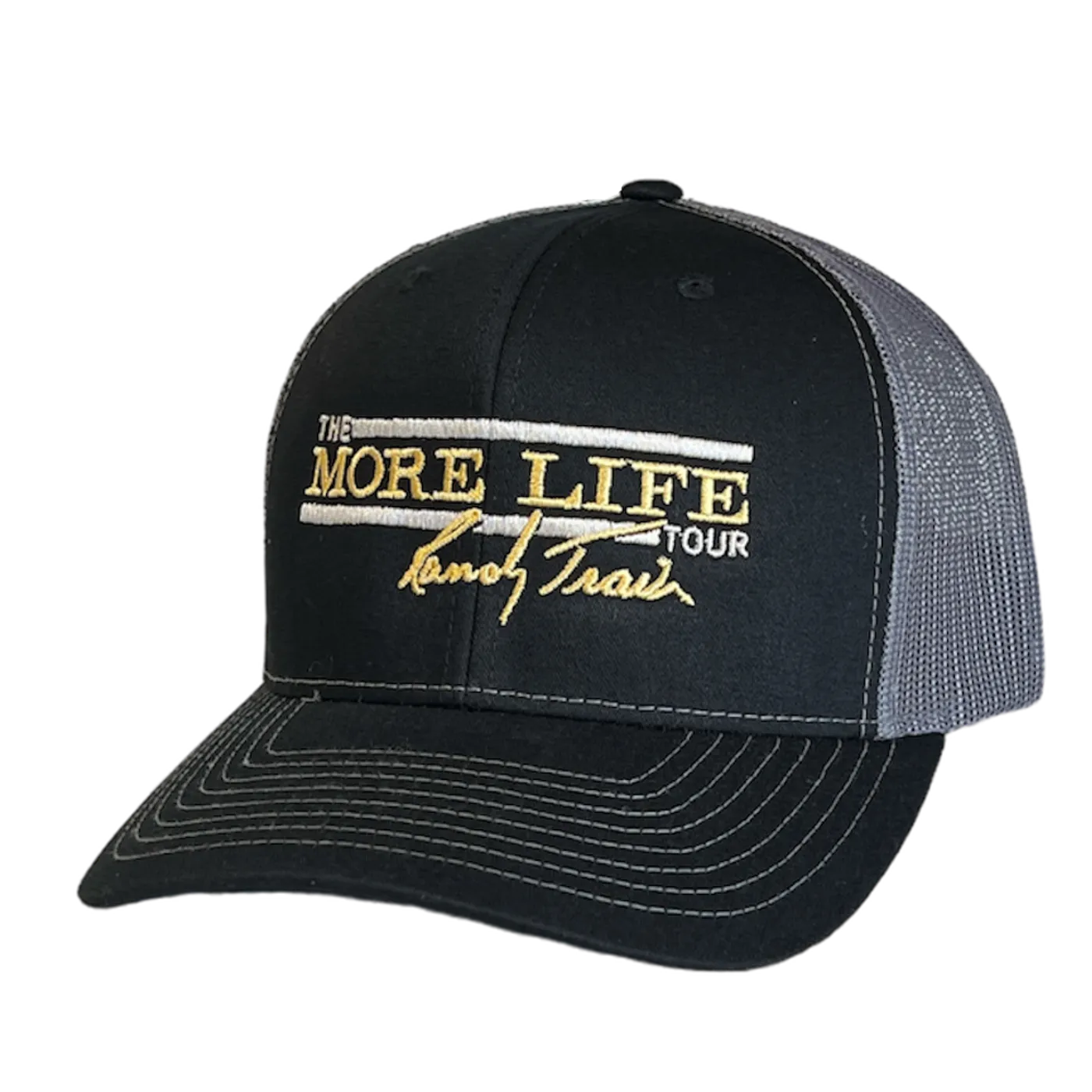 Randy Travis Black and Charcoal The More Life Tour Ballcap