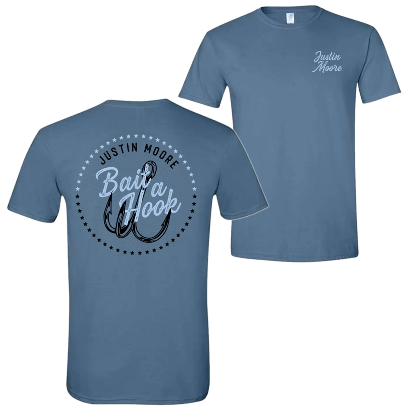 Justin Moore Blue Bait A Hook Tee