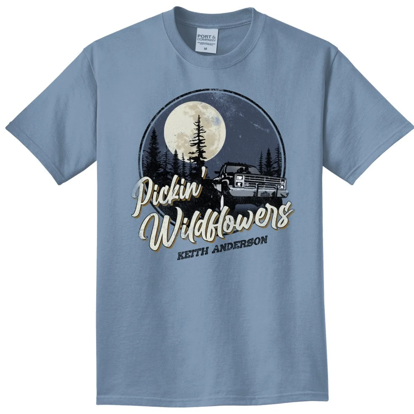 Keith Anderson Denim Pickin' Wildflowers Tee