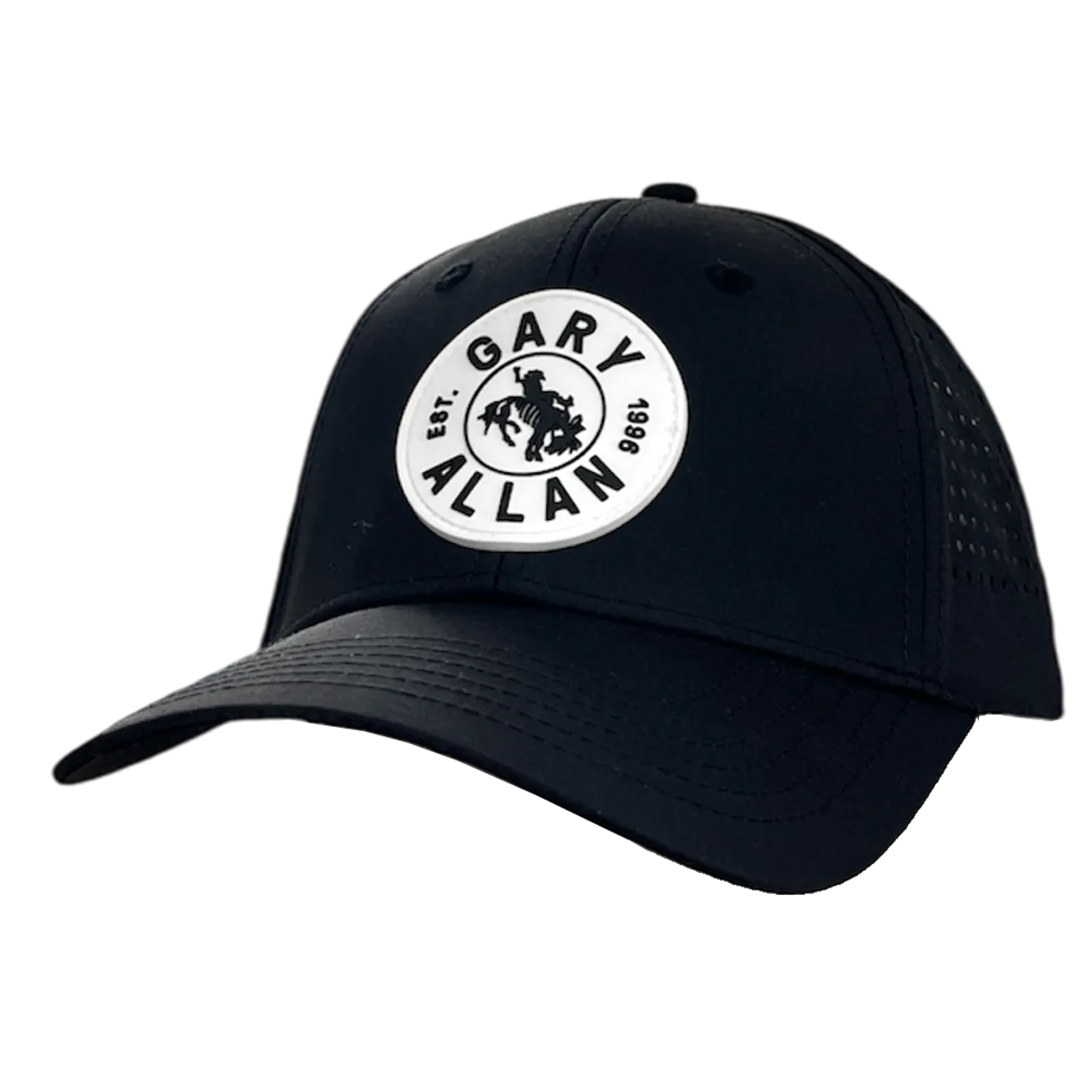 Gary Allan Black Golf Hat w/ Rubber Patch
