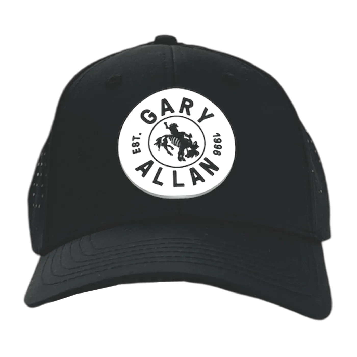 Gary Allan Black Golf Hat w/ Rubber Patch