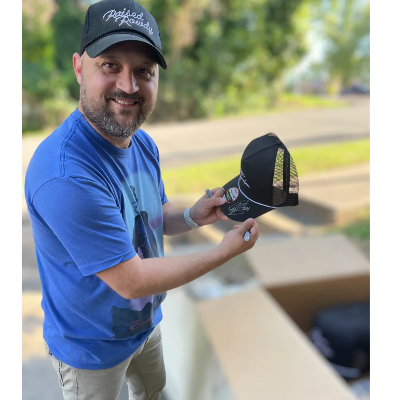 Aaron Goodvin SIGNED Black Rope Hat