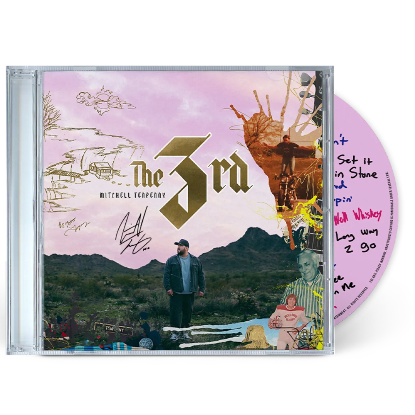 Mitchell Tenpenny The 3rd Signed Double CD