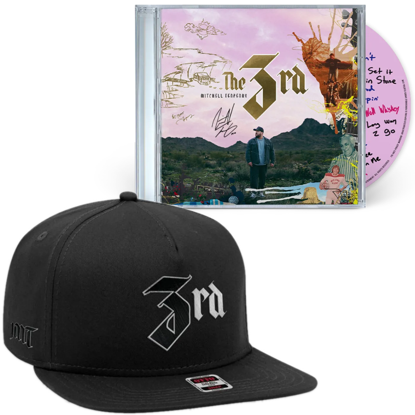 Mitchell Tenpenny The 3rd Signed Double CD/ Hat