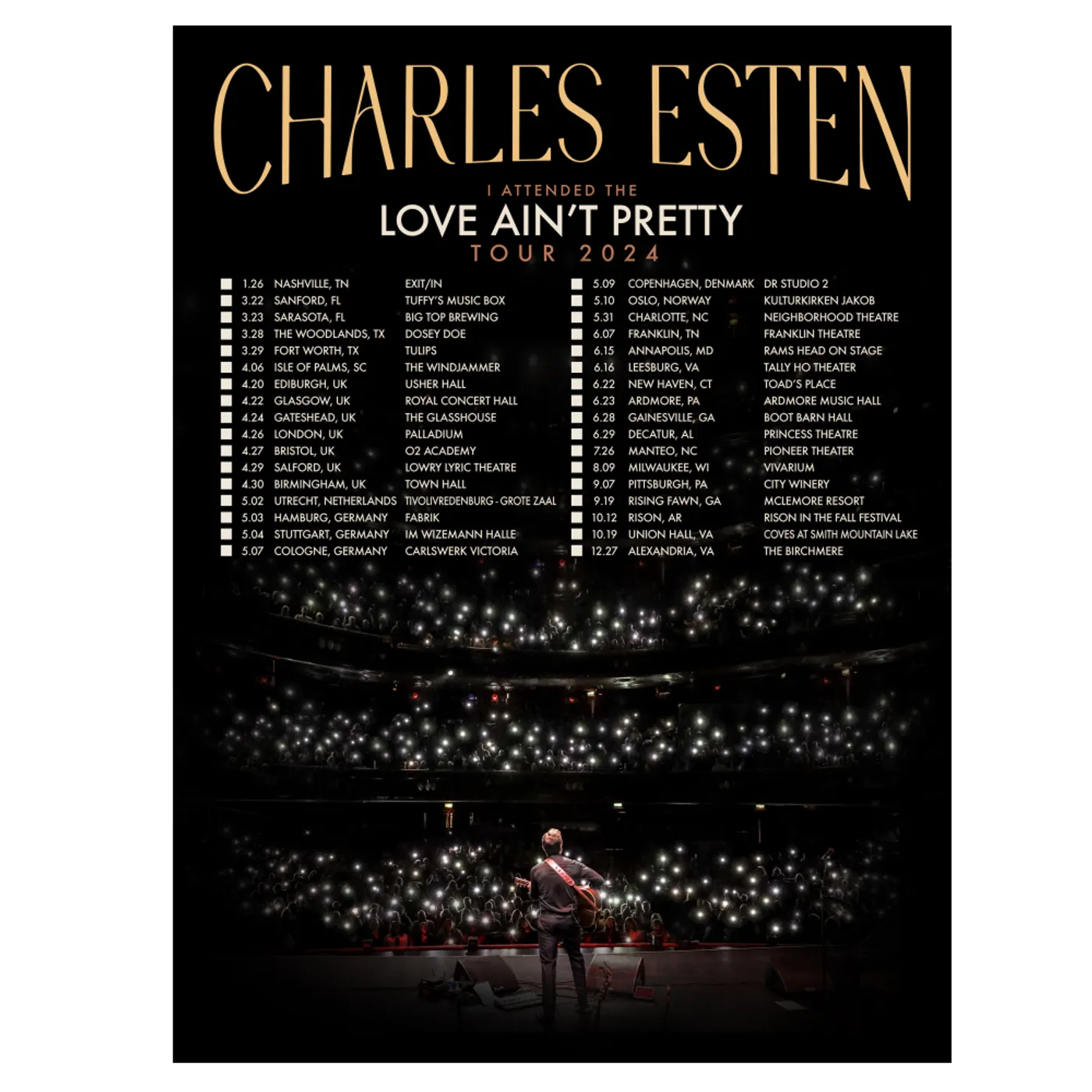 Charles Esten Love Ain't Pretty Tour Poster