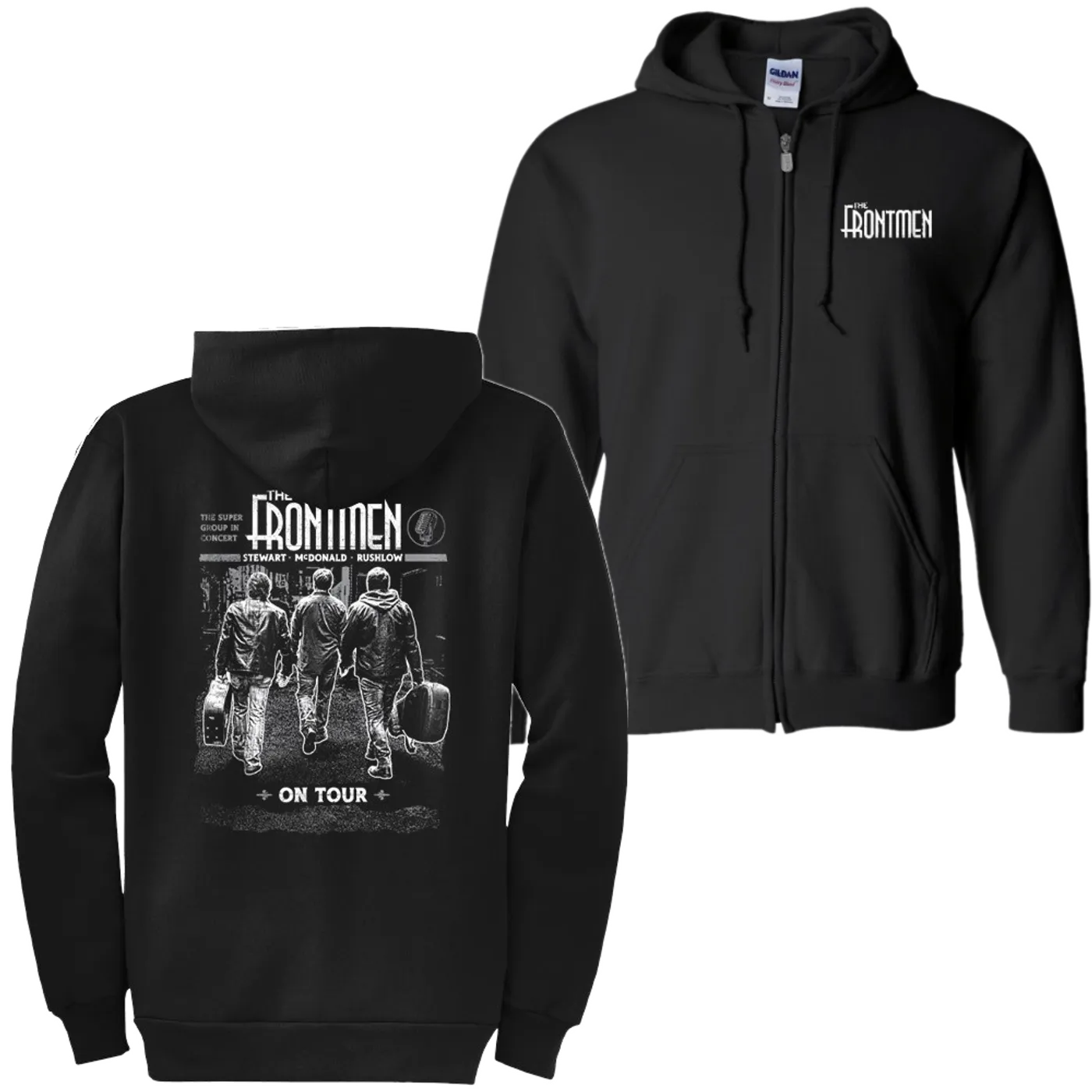 The Frontmen Black Zip Up Hoodie