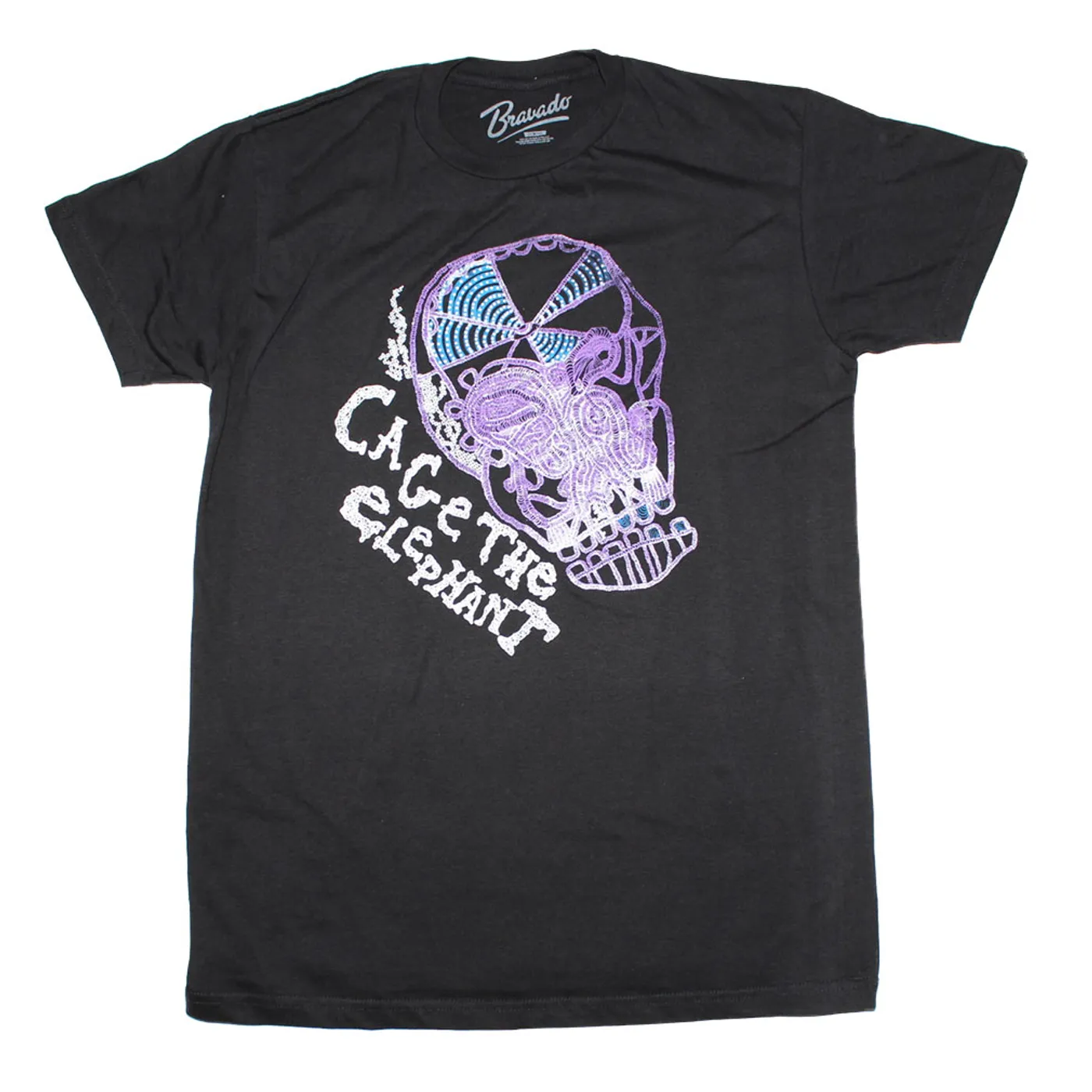 Cage The Elephant T Shirt | Cage The Elephant Colorskull T-Shirt
