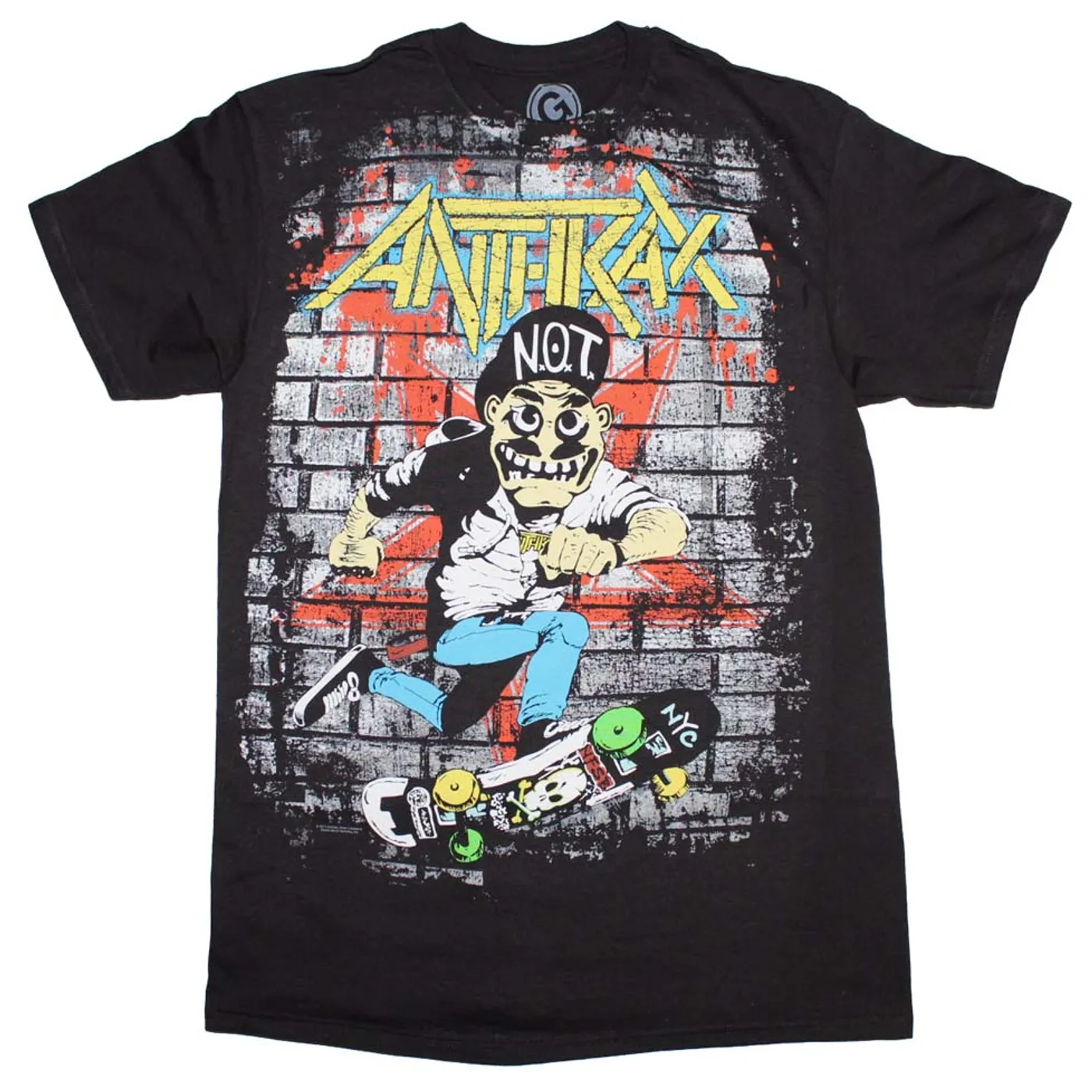 Anthrax T Shirt | Anthrax Skater Guy T-Shirt