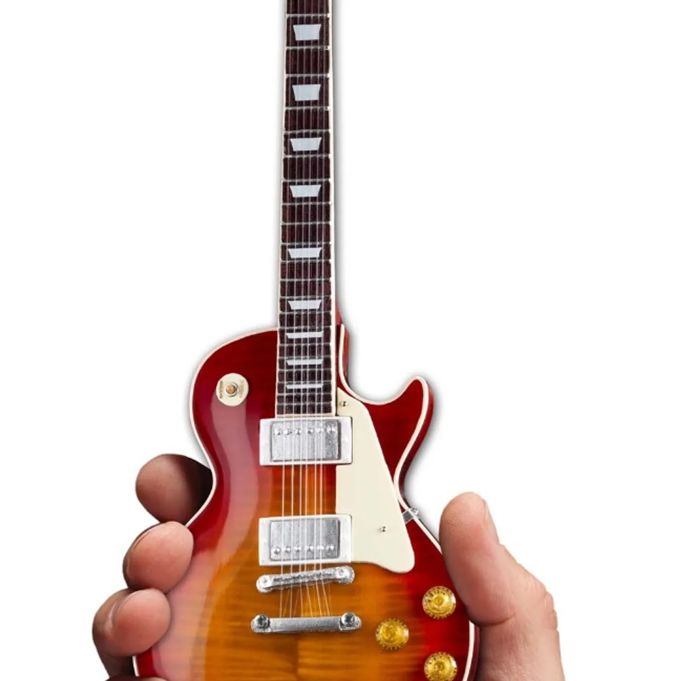 gibson guitars Axe Heaven Gibson 1959 Les Paul Standard Cherry Sunburst Mini Guitar Collectible