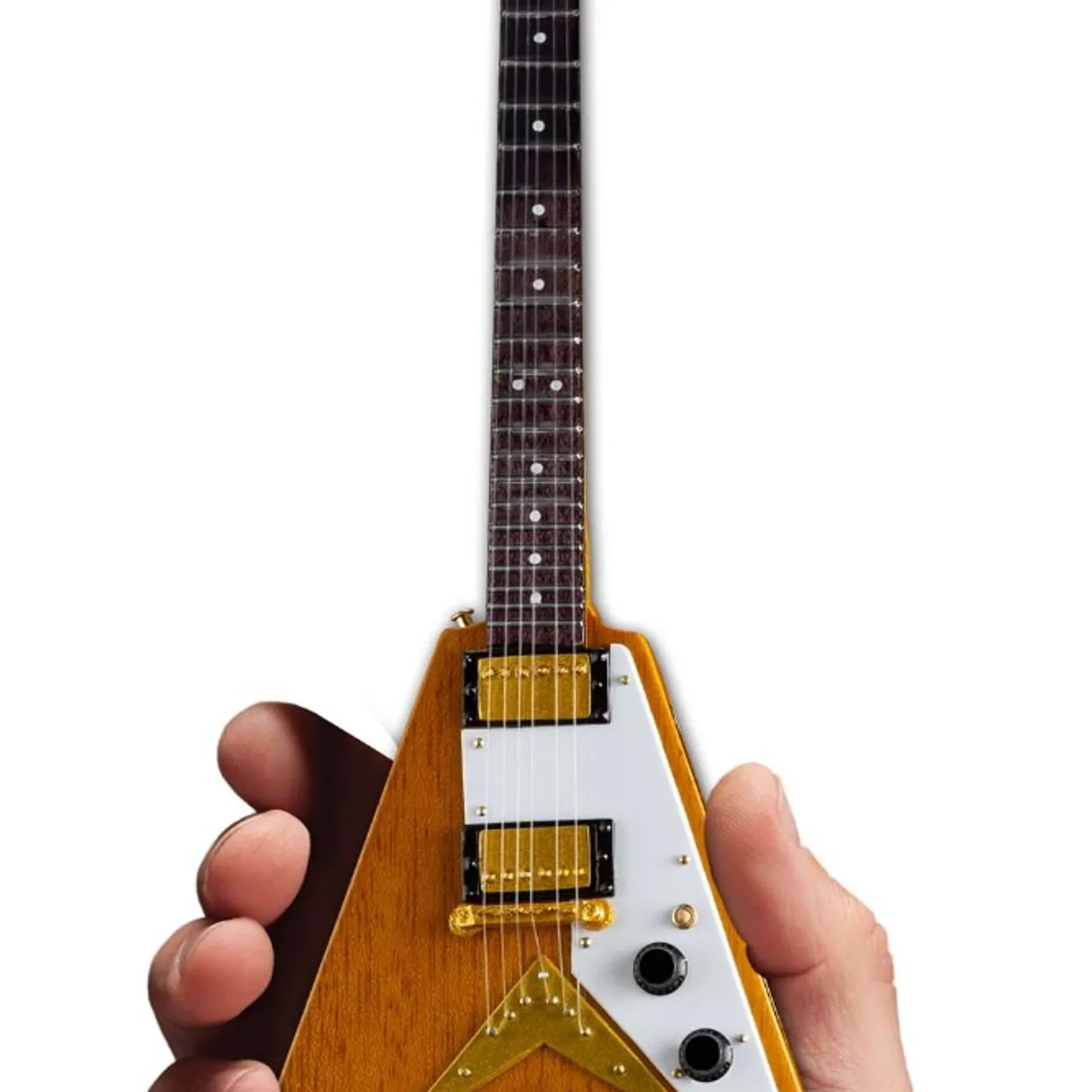 gibson guitars Axe Heaven Gibson 1958 Korina Flying V Mini Guitar Collectible